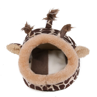 

Cute Pet Hamster Cage Hammock Nest Animal Design Warm Plush Hamster House