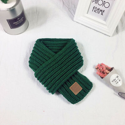

Lovely Boys Girls Baby Kid Fashion Knitted Scarf Autumn Winter Warm Solid Scarf
