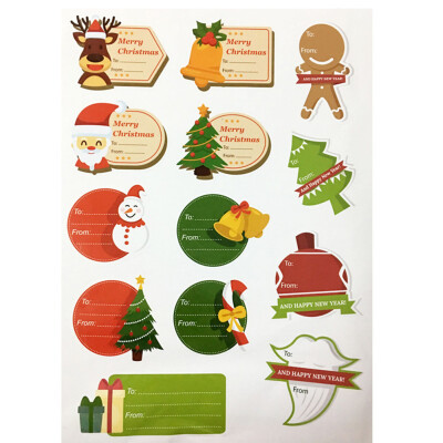 

15Pcs13Pcs Christmas Envelope Seal Sticker Gift Label Tags Stickers Decoration