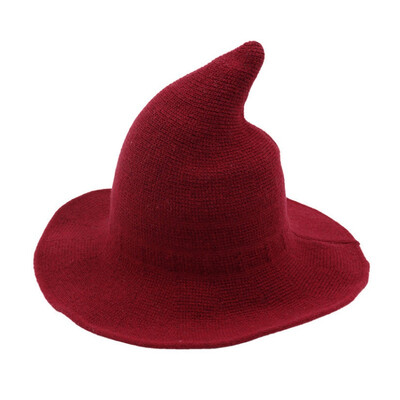 

Modern Halloween Witch Hat Woolen Women Lady Made From Fashionable Sheep Wool Halloween Party hat