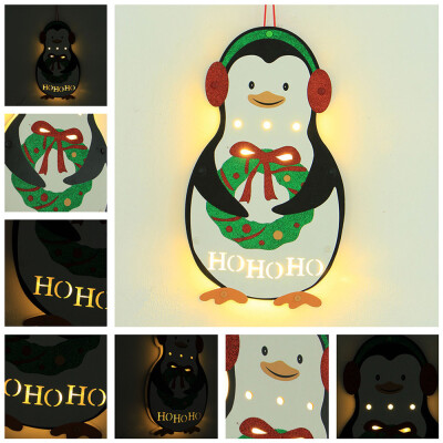 

〖Follure〗Warm White LED Penguin Gift Pendant Christmas Holiday Party Wedding Decoration