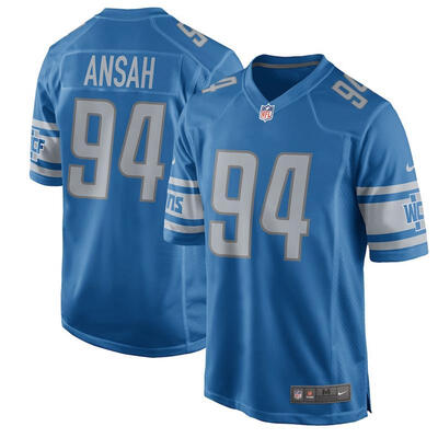

Mens Football Jersey Detroit Lions Anthony Zettel Blue NFL Draft Game Jersey