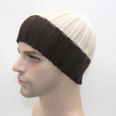 

Horizontal Stripes Women Men Unisex 9-color Knit Hat Autumn&Winter Warm Ear Protectors Pullover Cap Outdoor Ski Hat