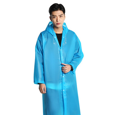

Gobestart Raincoat Rain Poncho Transparent Hoodie Waterproof Portable Adult Non-disposable