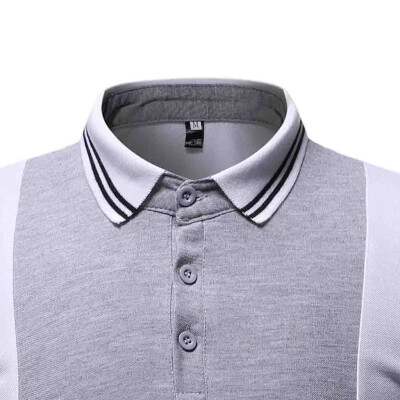 

Toponeto Fashion Mens Casual Mixing Colour Slim Fit Short Sleeve Sports Shirt Top Blouse