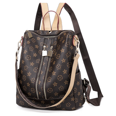 

Backpack female fashion tide retro wild lady bag casual fashion travel bag female bag