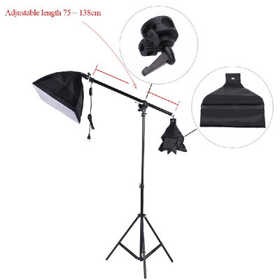 

Photo Studio Overhead Boom Arm Top Light Stand 75-138cm for Softbox Light