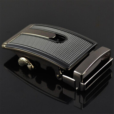 

Fashion Mens Business Alloy Automatic Buckle Unique Men Plaque Belt Buckles for 35cm Ratchet Men Apparel Accessories g1