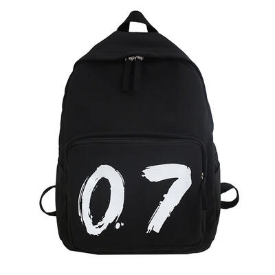 

Simple Printing Backpacks Waterproof Nylon Women Men Student School Bags