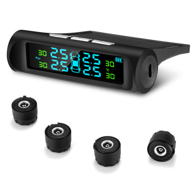 

ZEEPIN C240 Tire Pressure Monitoring System Solar TPMS with 4 External Sensors