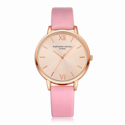 

Lvpai P095-R Women Rose Gold Tone Leather Band Wrist Watches