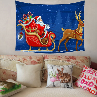 

Gobestart Christmas Xmas Tapestry Hippie Room Bedspread Wall Hanging Throw Blanket