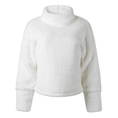 

Winter Women Faux Fur Coats Outerwear High Neck Warm Sweater Pullover Tops