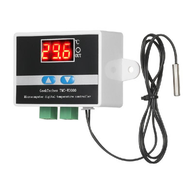

GeekTeches TMC-W2000 DC12V 120W High Precision LCD Digital Temperature Controller Thermostat with Waterproof Sensor Probe