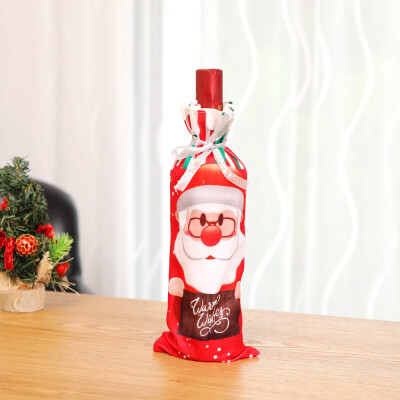 

〖Follure〗Red Wine Bag Wine Bottle Set Home Table Decoration Christmas Party Supplies