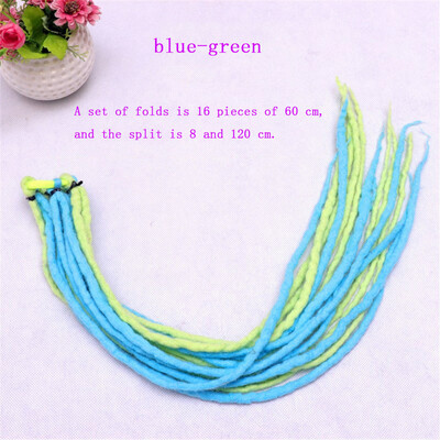 

Gobestart A New Fashion Lady Nepalese Wool Reins Featuring Colorful Wigs Viscera Wig 60CM