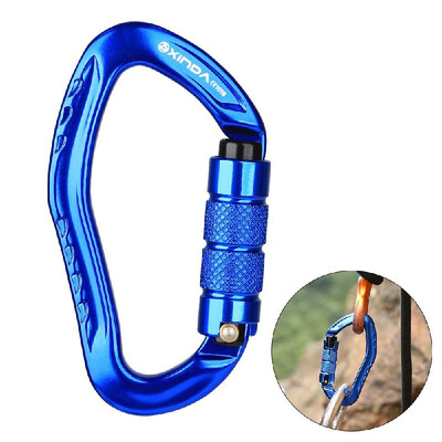 

22KN Auto Locking Gate Carabiner Twist Locking Gate Carabiner Climbing Rappelling Canyoning Hammock D Shape Locking Clip