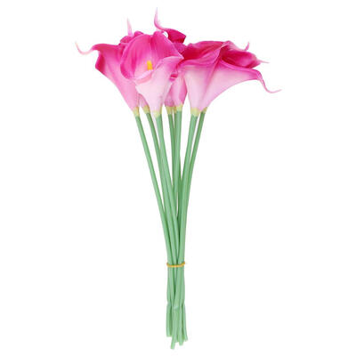 

10pcs Simulation Flower Artificial PU Calla Bridal Wedding Bouquets Decor