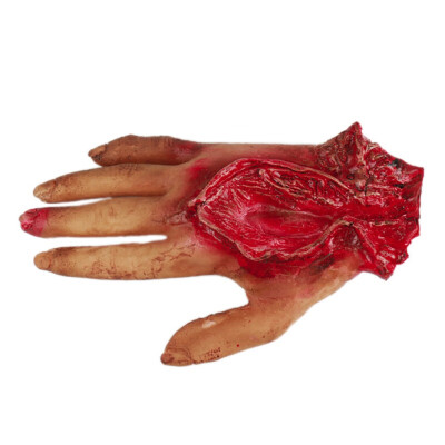 

Hot Broken Hand Foot With Rope Blood Horror Halloween Decoration Severed Bloody Limbs Hand Novelty Dead Broken Hand Gadgets