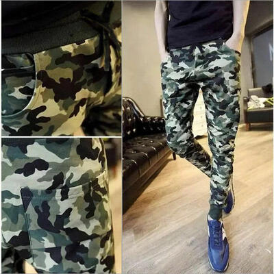

Mens Jogger Pants Camo Fashion Trousers Casual Sports Thick Jogger SweatPants
