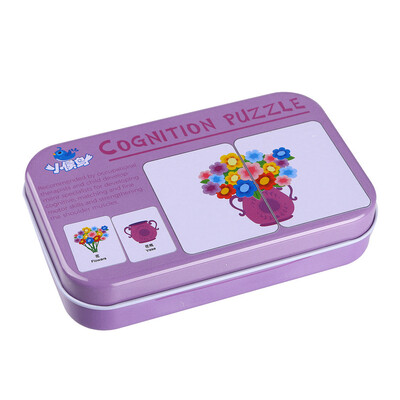 

〖Follure〗Cognitive English Learning Puzzle Toy kid Educational Toys Baby Literacy Cards