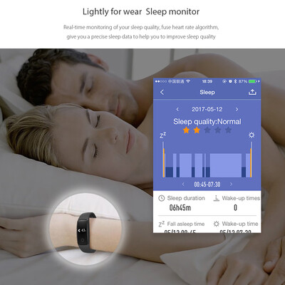 

V05C Heart-rate Smart BT Sport Wristband Calls Notification Activity Tracking Sleep Monitor for iPhone 7 Plus Samsung S8 iOS8 And