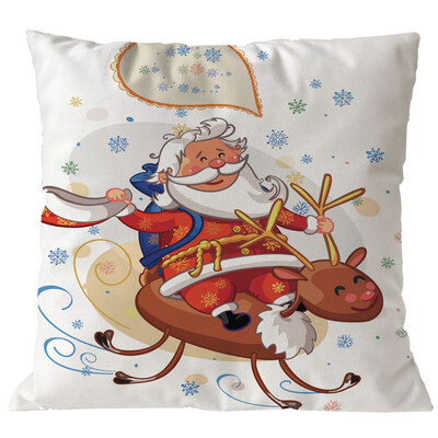 

Tailored Merry Christmas Pillow Cases Linen Sofa Cushion Cover Home Decor Pillow Core