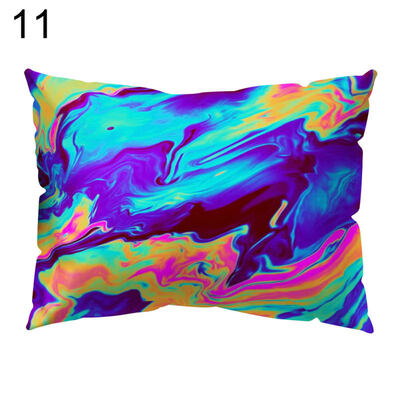 

Multicolor Stone Print Pillow Case Cushion Cover Sofa Bed Car Cafe Office Decor