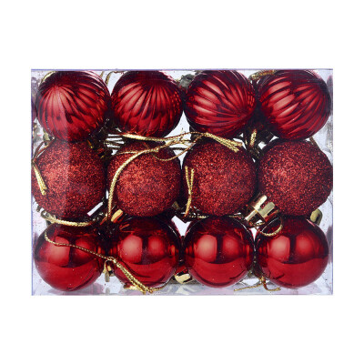 

Gobestart 24Pcs 30mm Christmas Xmas Tree Ball Bauble Hanging Home Party Ornament Decor