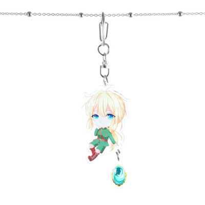 

Fat Bear Anime Violet Evergarden Acrylic Pendant Keychain Key Rings Phone Charm Cosplay