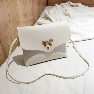 

Tailored Women Shoulder Bag Bow Pure Color Messenger Satchel Tote Crossbody Bag Phone Bag