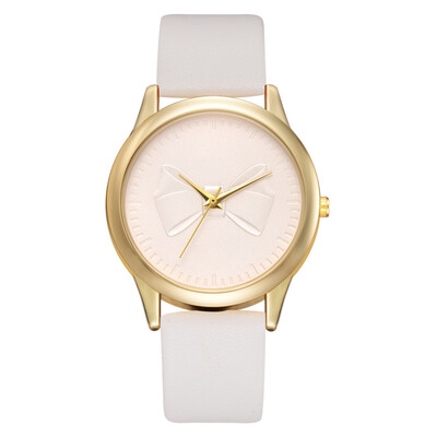 

Cute bow watch 2019 new alloy PU watch Korean business simple student casual watch