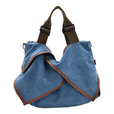 

Women canvas fashion Splicing Shoulder Messenger handbag
