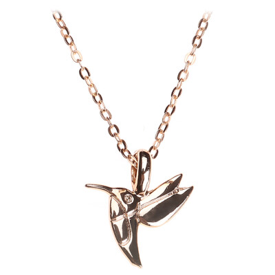 

Fashion Jewelry New Gold-color Life Is Beautiful Bird Collarbone Short Choker Necklace For Women