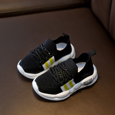 

Baby Boys Girls Breathable Anti-Slip Striped Print Socks Shoes Sneakers Toddler Soft Soled Walking Shoe 1-55Y