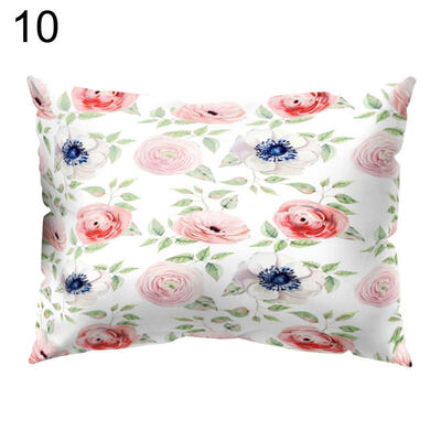 

Sun Flower Circle Leaf Pillow Case Cushion Cover Sofa Bed Car Cafe Office Decor