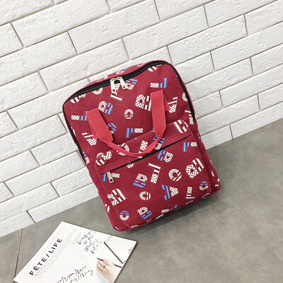 

Tailored Women Student Bohemia Style Letter Backpacks Canvas Large Capacity Shoulder Bags