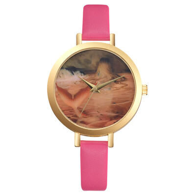

LVPAI Brand Women Watches Luxury Leather Strip Marble Dial Dress Wristwatch Ladies Gift Quartz Clock Relogio feminino 533