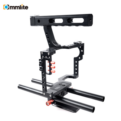 

Commlite CS-V5 Aluminum Alloy Video Camera Cage Photography Film Movie Making Kit for Sony A7 A7II A7R A7S A7RII A7SII for Olympus