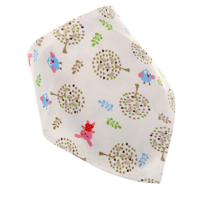 

Baby Accessories Bibs Newborn Baby Cotton Bib Wear Lovely Cartoon Head Scarf Infant Saliva Towels