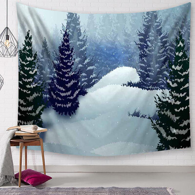 

Gobestart Christmas Tapestry Santa Print Wall Hanging Tapestry Art Home Decor