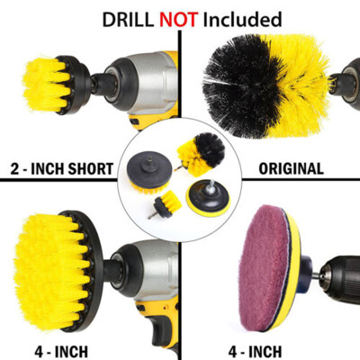 

10PCS Power Drill Brush Scrubbing Scrubber Pad For Tile Cleaning Tools Durable