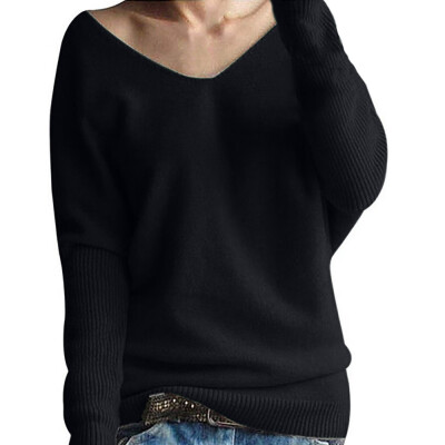 

〖Follure〗Fashion Women Winter Batwing Sleeve Solid Knitted Sweater Pullover Tops Blouse