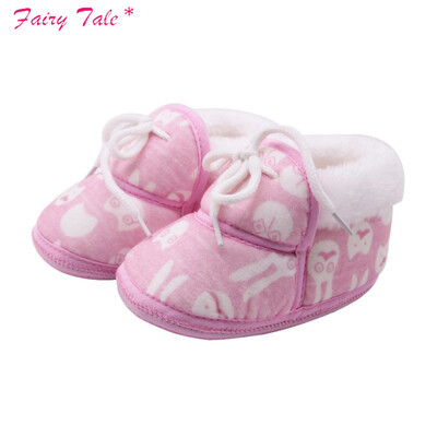 

Baby Shoes Baby Bootsborn Cartoon Printed Cotton Shoes With Short Tube Warm Winter Boots