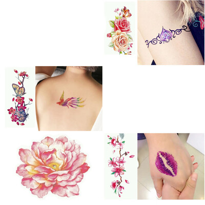 

〖Follure〗Glitter Tattoo Powder Temporary Tattoo Body Painting Kit Brushes Glue Stencils