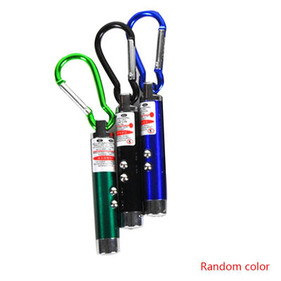 

3pcs 3-in-1 Portable Flashlight Light Pointer LED UV Torch Beam Flashlight Keychain Random Color