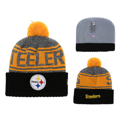 

NFL Football League Steelers Pittsburgh Steelers New Era New York Yihua Knitted Wool Baseball Cap