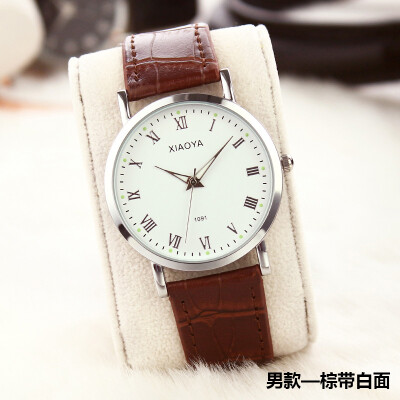 

Watch female student Korean version simple leisure air men watch trend fashion night light waterproof quartz watch couple watch