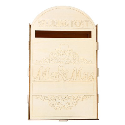 

Wooden Decoration Romantic Wedding Bird Lovers Mailbox With A Key