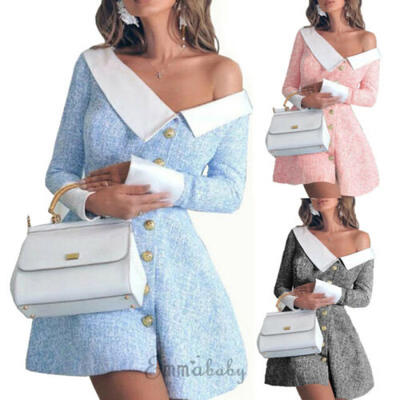 

Womens Bandage Bodycon Long Sleeve Evening Party Cocktail Club Short Mini Dress